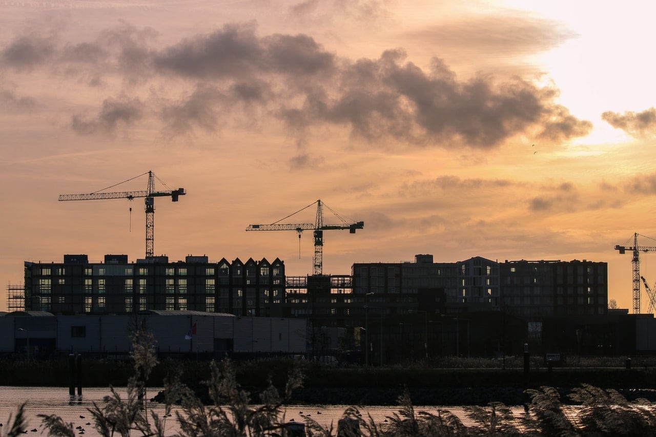 Construction Site at Night